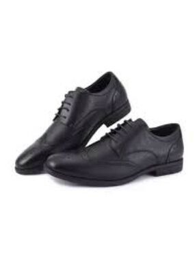 Men’s Miko Lotti Black Faux Leather Business Casual Oxford Shoes Size 7.5 US!